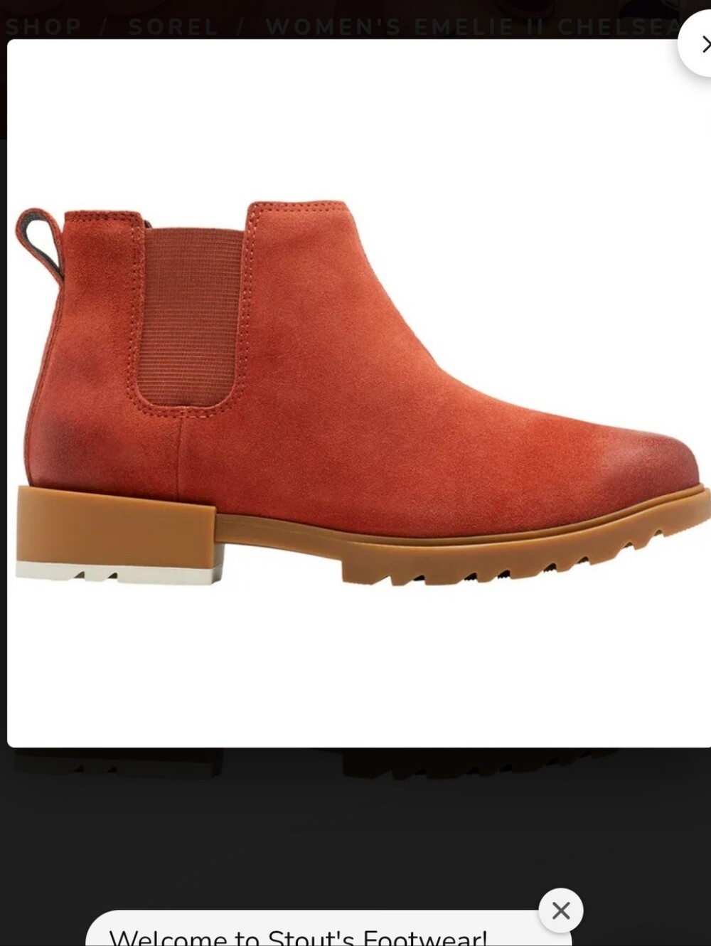 Sorel Emelie II Chelsea Bootie Size 9.5